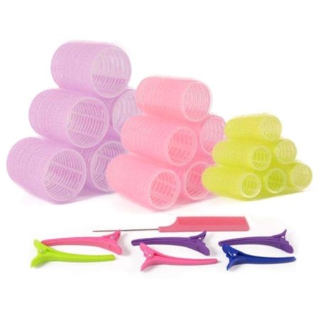 25-pack locktänger med klämmor och kammar - skapa perfekta lockar