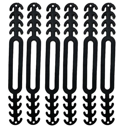 Plast Maske Klips Maske Forlenger Maske Holder Krok Ørestropp Klips 10 stk - svart