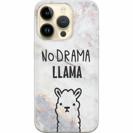 Apple Iphone 14 Pro Genomskinligt Skal Llama Marble