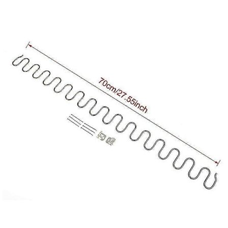 Udskiftningsfjedre til sofastole, møbelfjeder med clips, 45 cm 50 cm 60 cm 65 cm 70 cm lang ressort hardware - JA (FMY)