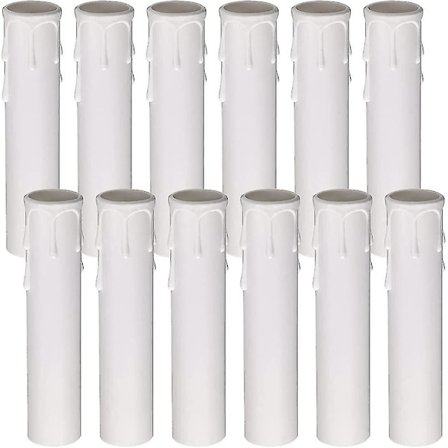 12 kappaleen kynttilän tippamanssetti, 30100mm muoviset kynttilän suojukset, kynttilän valon suojus
