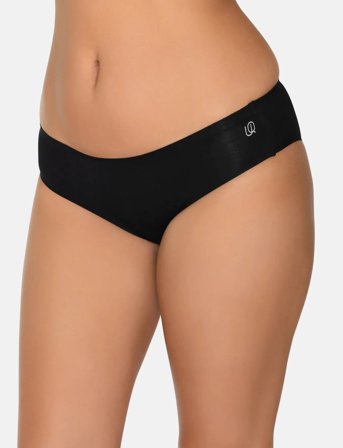 URBAN QUEST Women Bamboo Bikini Brief - Black - L