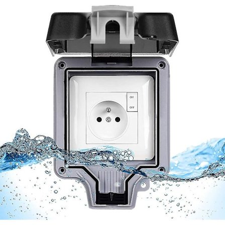 Udendørs vandtæt stikkontakt Ip66 Udendørs vandtæt 16a (med afbryder)