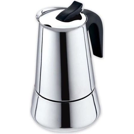 Kaffemaskine, italiensk kaffemaskine, 12 kopper, 600 ml, filter i rustfrit stål, Moka Espresso til komfur - Type 300 ml (6 KOPPER)
