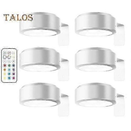 Hvid LED billedlampe med fjernbetjening, 100 lumen høj lysstyrke, batteridrevet, intet værktøj nødvendigt [ZHE]