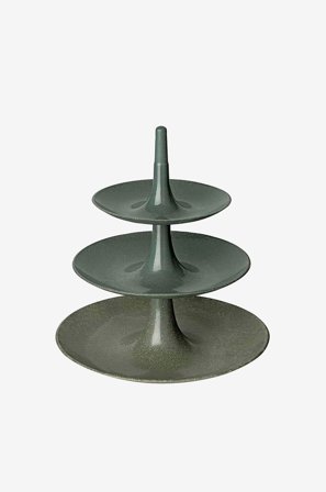 Koziol - Kakfat/Våningsfat/Serveringsfat Babell L 34 cm - Grå - Uppläggningsfat - Från Homeroom