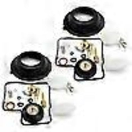 2 Sett for HONDA Shadow VT1100 VT 1100 Motorsykkel Forgasser Reparasjonssett Stempelmembran Forgasser Avskjæringsventil Flottører