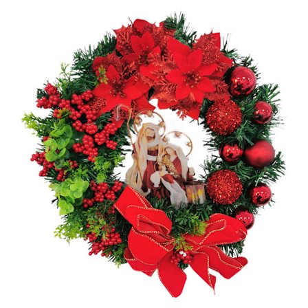 Christmas Jesus Kristus Dörrkrans Hängande Ornament Dekor