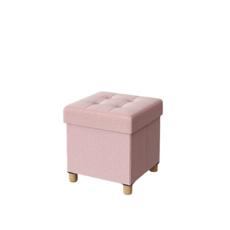 Rootz sæde afføring med opbevaring - lille sammenfoldelig bænk - fodstøtte - rummelig opbevaring - 38,1 x 38,1 x 40,1 cm