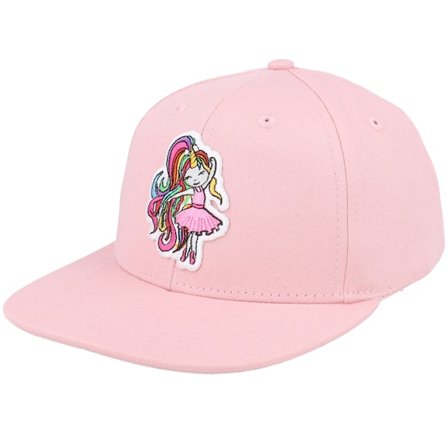 Unicorns - Kids Unicorn Ballerina Patch Pink Snapback Snapback Pink Cap - @ Hatstore