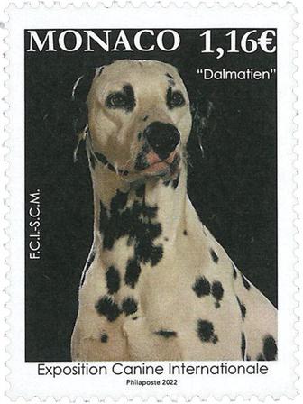 Monaco - Hundeudstilling 2022 - Postfrisk frimærke