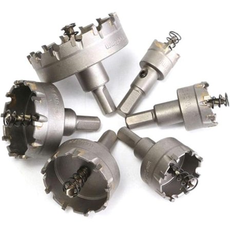 6 st HSS TCT Kedjesåg Kärnbitar Borrbitar Karbid Hålsåg, 22-65mm