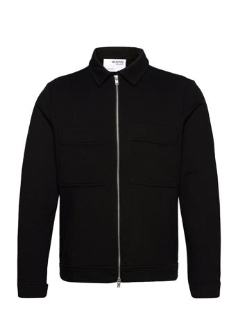 Slhregdrewie Hybrid Jacket B Tunn Jacka Svart Selected Homme