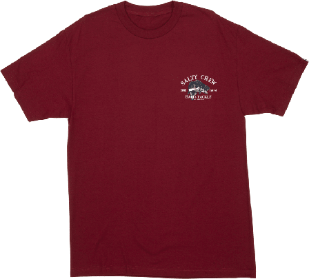 Salty Crew Men's Bass Man Standard S/S Tee Men short-sleeved sweaters Red M