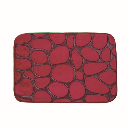 3D-matta med stenmönster för kök och badrum, halkfri och absorberande, A10