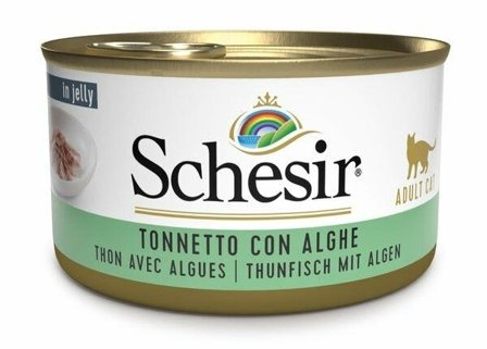 Schesir Tonnetto Con Alghe Cibo Umido Gatti Adulti Lattina 85g