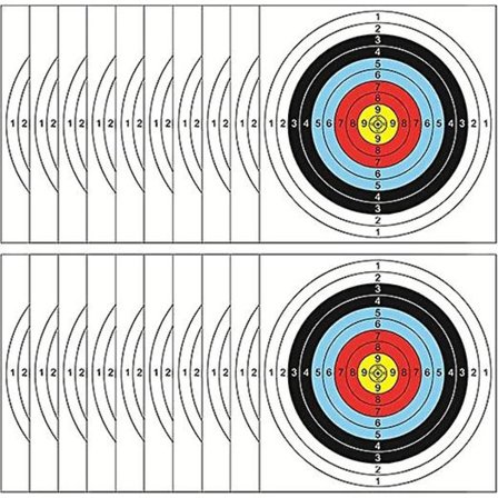 21 st Archery Shooting Paper, Target Shooting Training Paper, 40x40cm Bow And Arrow Equipment Target Paper