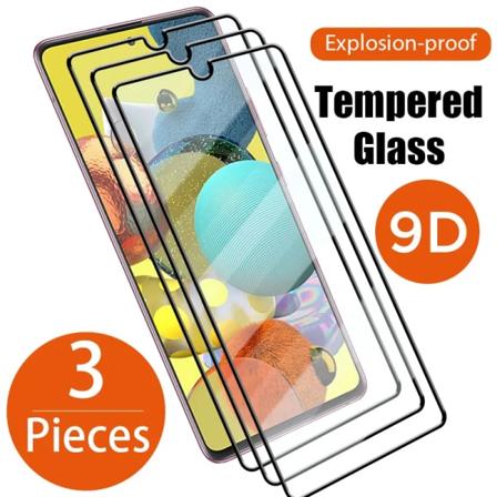 3 st skärmskydd Samsung Galaxy A71 härdat glas