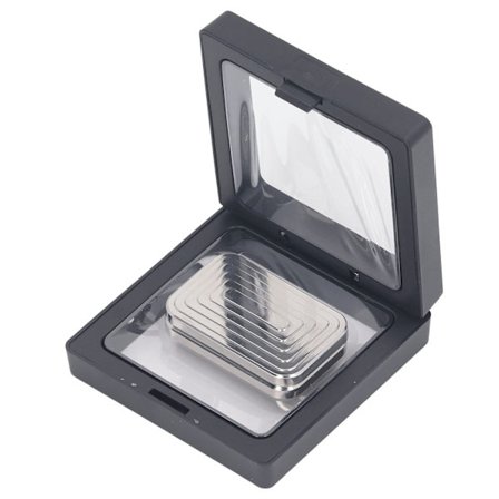 Metallskjutleksak Magnet Push Hand Slider Rostfritt Stål Stress Ångestlindring Leksak för Vuxna