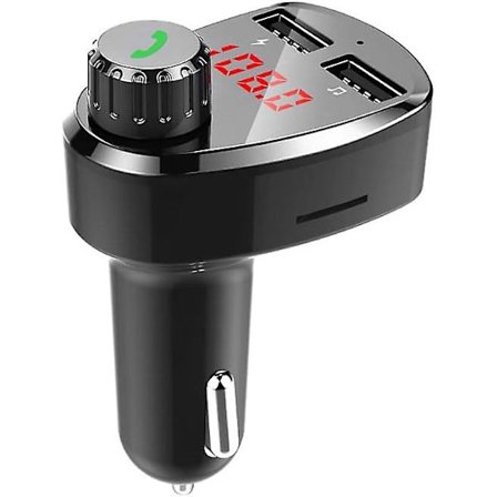 G13 Bil Bluetooth MP3 Musikkspiller Dual USB Håndfri Samtale FM Sender