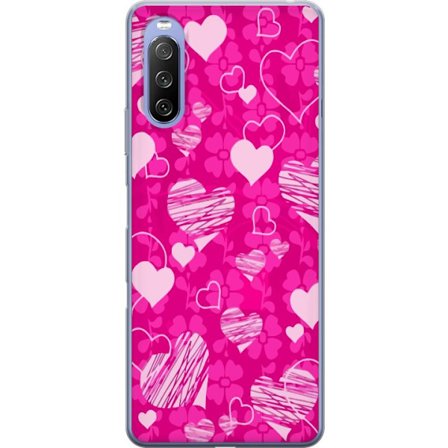 Kompatibelt Mobildeksel til Sony Sony Xperia 10 III PopHjerteMønster