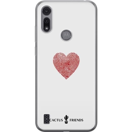Yhteensopiva Puhelinkuori Motorola Motorola Moto E6i Cactus and Friends - Fingerprint Love