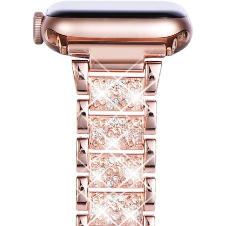 Kompatibel med Apple Watch-armband 41mm 40mm 38mm, dam Bling Diamond Rhinestone-armband för Apple Watch-armband SE/iwatch-armband serie 8 7 6 5 4 3 2 