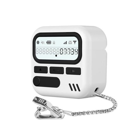 Retrohenkinen suojakotelo AirPods 4:lle - Valkoinen