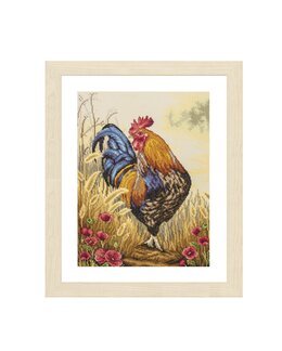 Broderikit Billede Stolt Hane - Lanarte