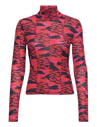Roll Neck Top Lily T-shirts & Tops Long-sleeved Multi/mønstret Lindex