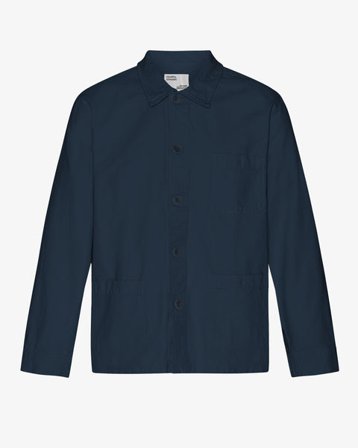 Organic Workwear Jacket - Navy Blue - Male - XS