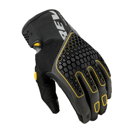 Motorradhandschuhe REV'IT! Mangrove 2 Schwarz/Ockergelb S