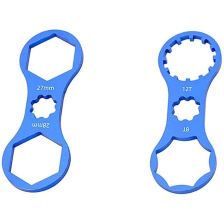 Sykkelgaffelhettefjerner og installasjonsnøkkel Fjæringsverktøy