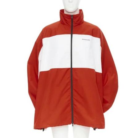 Balenciaga Vintage Pre-owned Cotton outerwear Rød, Dame Vintage Jakker