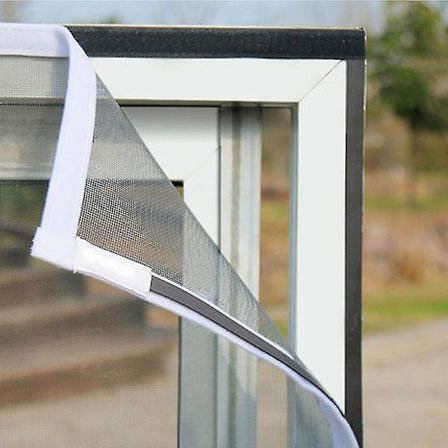 Hvid Myggenet Vindue Magnetisk ramme Hvid 120x150 Cm Anti Myggeflue