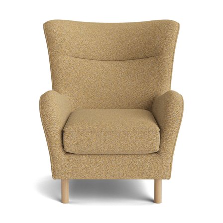 Lumo Sessel in Puente Gelb, moderner skandinavischer Stil, bequeme Polsterung für hohen Komfort, ideal für das Wohnzimmer, Breite 99cm