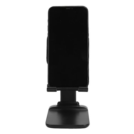 Justerbart Skrivbordsställ för Mobiltelefon och Surfplatta Webbsändning Onlinekurser Telefonhållare Svart (Zinklegering)