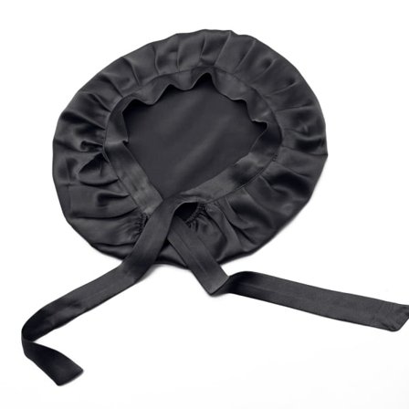TG Silke Sovehette - Beskytter håret ditt mens du sover - Svart