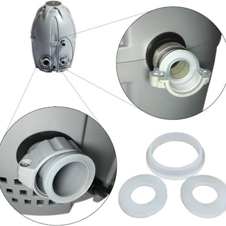 Coleman Lay-Z-Spa A B/C Koblingstetninger Pakninger Hvit 3-pakning[ZHE]