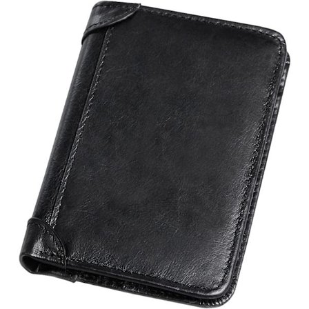 Herre Læder Punge Kortholder Med 2 Id-vinduer, 9 Kortpladser, 2 Seddel Gave