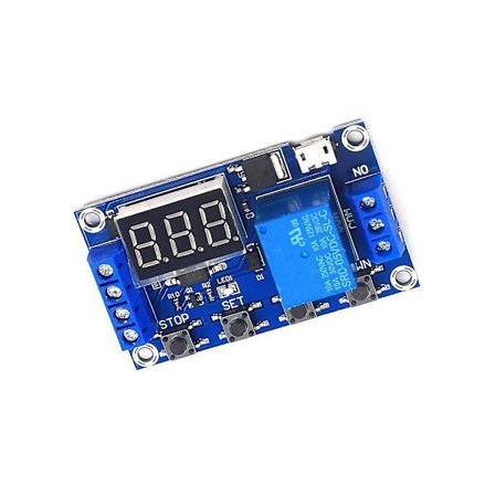 Timer Delay Relay Timing Control Switch Button Operation Electronic