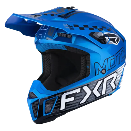 Casco MX FXR Clutch Joven 26 Azul XL