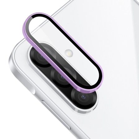 SKALO Samsung A56 5G ENKAY Kamerasuoja Metallirengas - Violetti