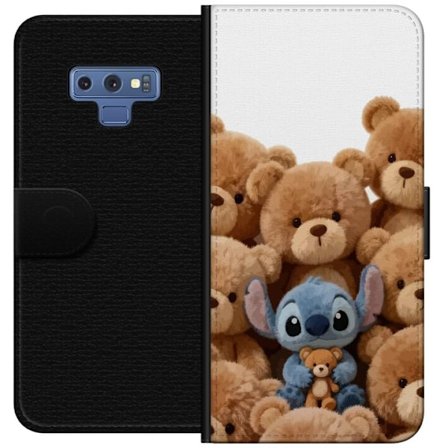 Kompatibel Tegnebogsetui til Samsung Samsung Galaxy Note9 Sød og sikker illustration med Stitch omgivet af bamser, der skaber en varm og legende føl