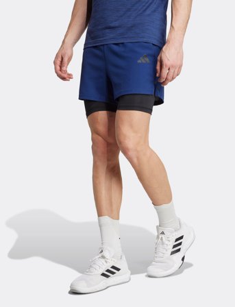 adidas Performance Gym+ 2In1 Short - Blue - S