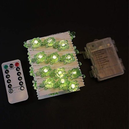 Dekorative skildpadde lyskæde 4m 40 LED'er vejrbestandig batteridrevet 8 tilstande skildpadde lyskæde til ferie bryllupper soveværelser fest 