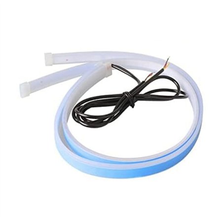 LED-ljusramp för bil, vita blinkers, gult ljus, vattentäta varselljus för SUV-lastbil, 24 tum, 2 st