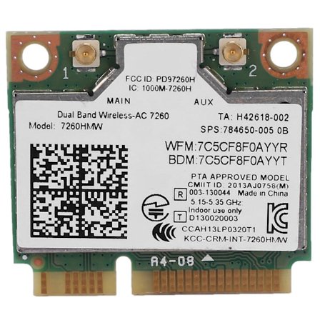 Dual Band Ac1200 Trådløs Adapter Til Intel 7260 7260hmw Ac Mini Pci-e Kort 2.4g/5g Wifi +bluetooth