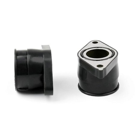 Par Matt Svart Högkvalitativ Gummi- och Aluminiumförgasare Insugningsrör Passar För Yamaha Tt 350 Xt 350