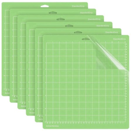 6-pack skärmattor för Cricut Maker 3/Maker/Explore 3/Air 2/Air/One (12x12 tum) Quiltade Cricket-mattillbehör